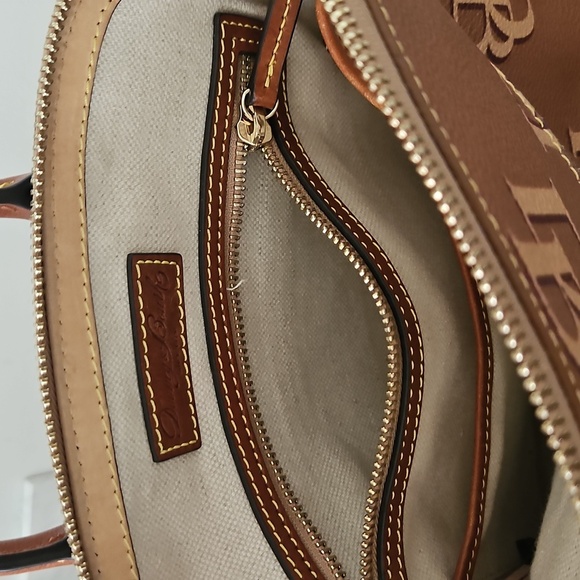 Dooney & Bourke Logo  Leather Backpack - Picture 3 of 4